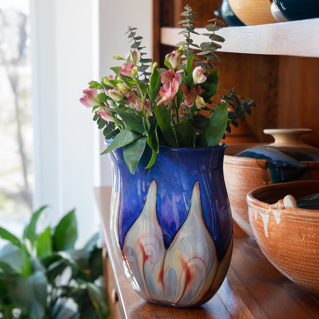 Brushstroke Hyacinth Flora Vase
