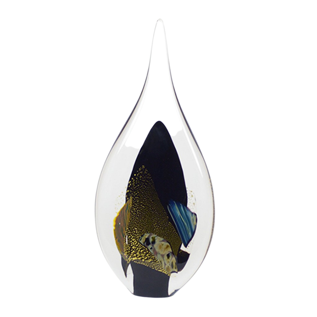 Mediterranean Classic Black Flame Sculpture