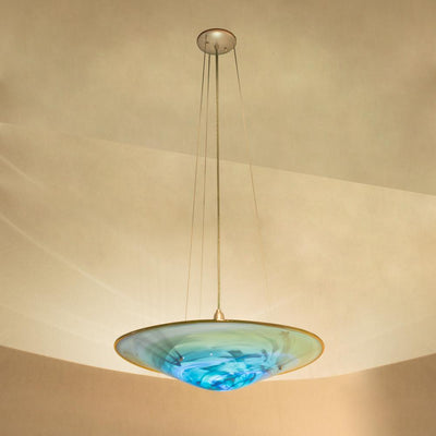 handmade hanging glass light fixture