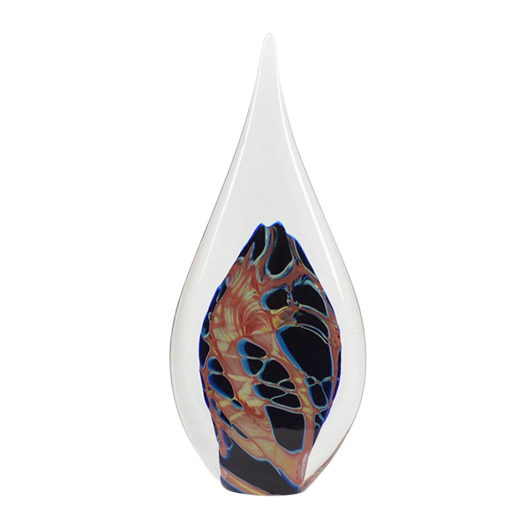 Blue Aurora Flame Sculpture