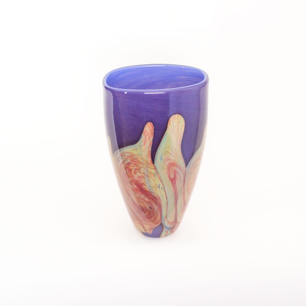 unique handmade art glass vase
