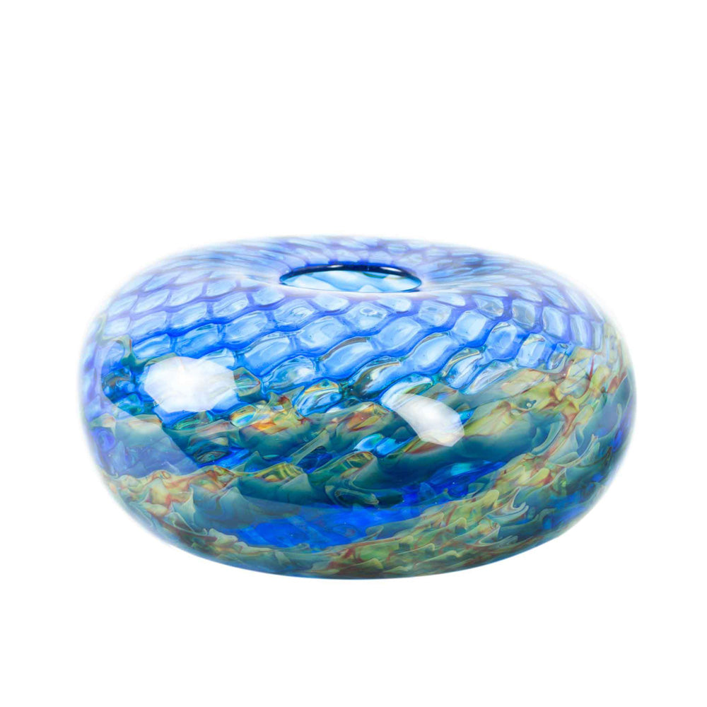 Dragon Scale Low Puff Vase