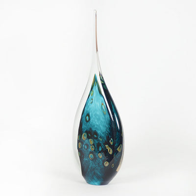 Emerald Ocean Flame Sculpture