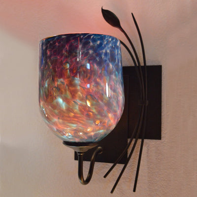 Forged Leaf Sconce