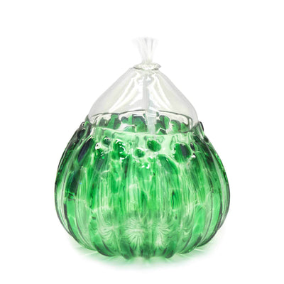 These Wimberley Glassworks signature hand blown liquid candles illuminate variations of hues to enhance the ambiance of a space.