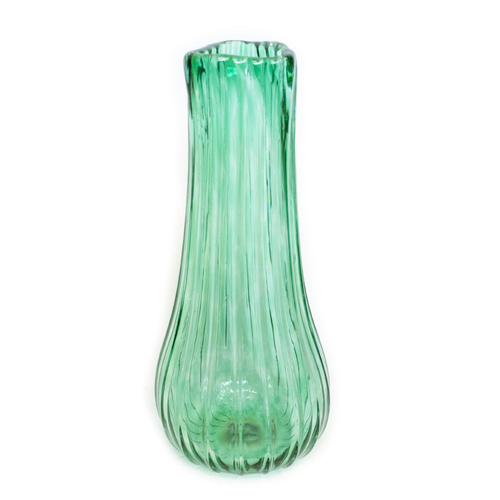 These vibrant one of a kind hand blown vases capture harmonious colors that reflect the local Texas wildflowers.