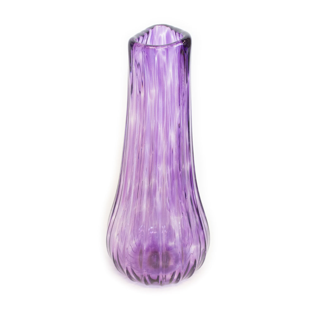 These vibrant one of a kind hand blown vases capture harmonious colors that reflect the local Texas wildflowers.