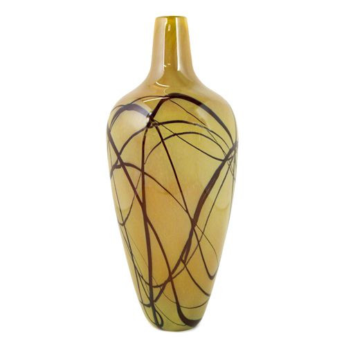 unique handmade art glass vase