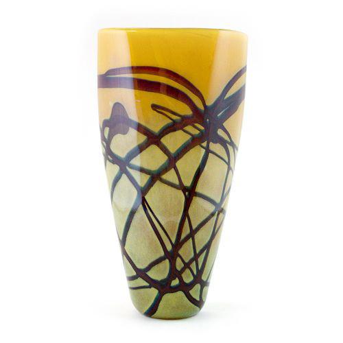 unique handmade art glass vase